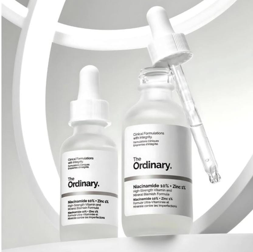 The Ordinary Niacinamide 10% + Zinc 1%, Smoothing Serum for Blemish-Prone Skin