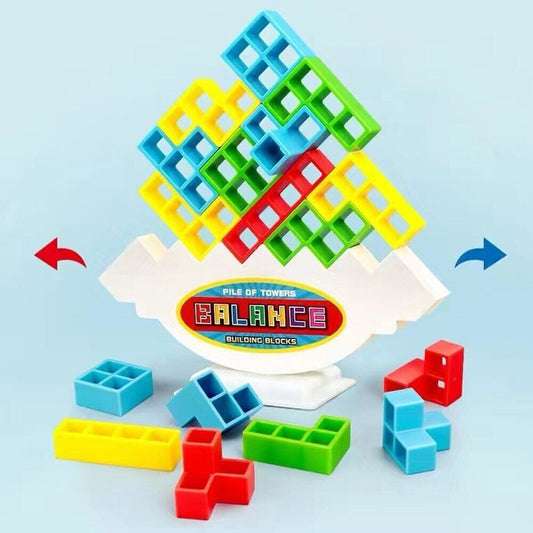 Russian Building Blocks Tetra Tower Game: Stacking and Balance Puzzle
